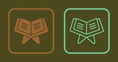 Reading Holy Book Icon vector