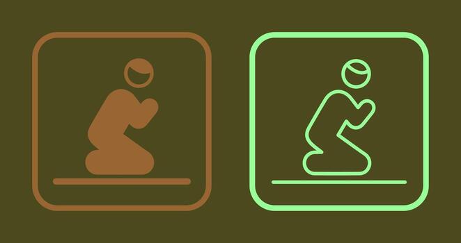 Offering Prayer Icon vector