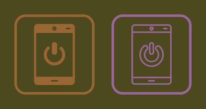 Power Button Icon vector