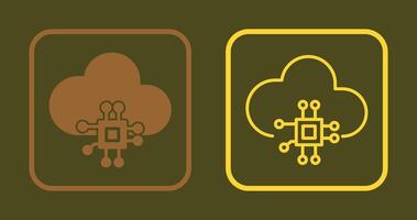 icono de computación en la nube vector