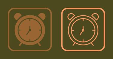 icono de reloj despertador vector