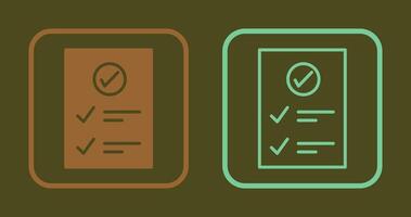 Check Up List Icon vector