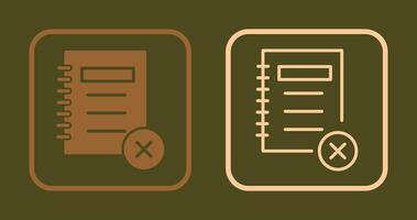 Unchecked Notes Icon vector