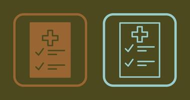 Medical Examination List Icon vector