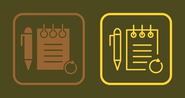 Rechecked Notes Icon vector