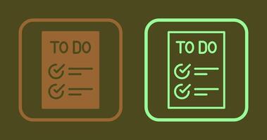 Today to Done CheckList Icon vector