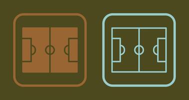 icono de campo de fútbol vector