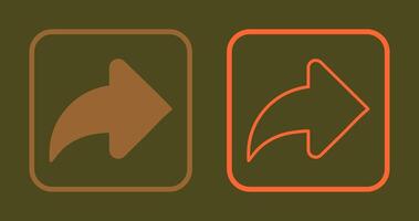 Right Back Arrow Icon vector