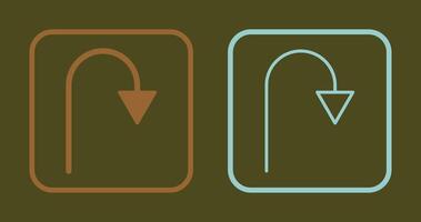 Arrow Pointing Down Icon vector