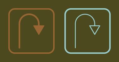 Arrow Pointing Down Icon vector