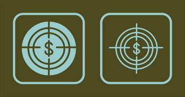 Economic Target Icon vector