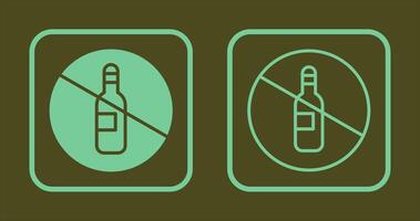 No Drinking Icon vector