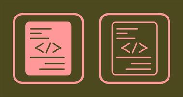 Piece of Code Icon vector