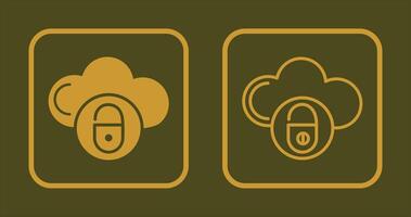 Secure Cloud Icon vector