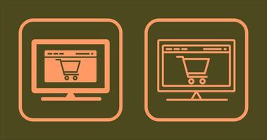 icono de configuración de comercio electrónico vector