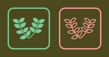 Leaves Wreath Icon vector