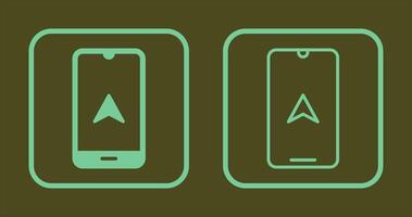 Mobile GPS Icon vector