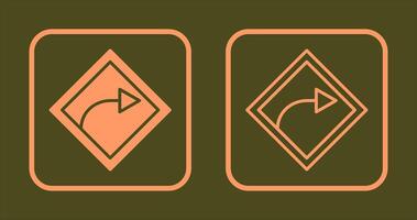 Right Turn Icon vector