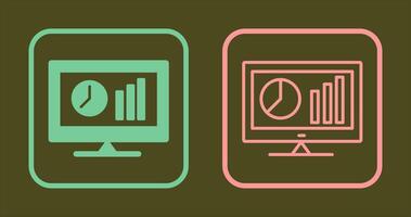 Online Stats Icon vector
