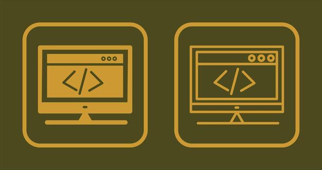 HTML Coding Icon vector