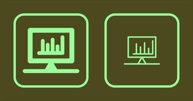 Checked Bar Graph Icon vector