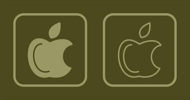 icono del logo de manzana vector