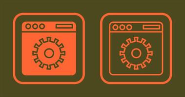 Website Settings Icon vector