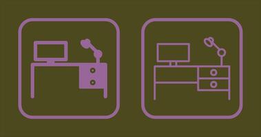 Study Desk I Icon vector