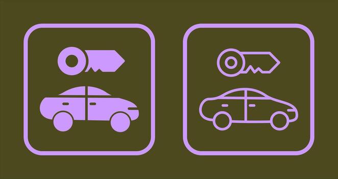 Rent a Car Icon vector