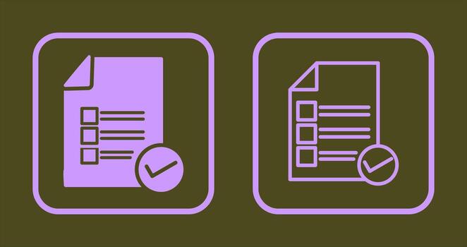 Valid Document Icon vector