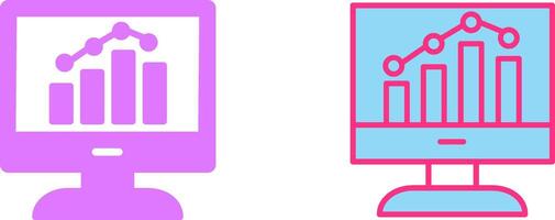 Finance Graph Icon vector