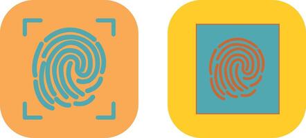 Fingerprint Lock Icon vector