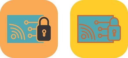 Protected WiFi Icon vector