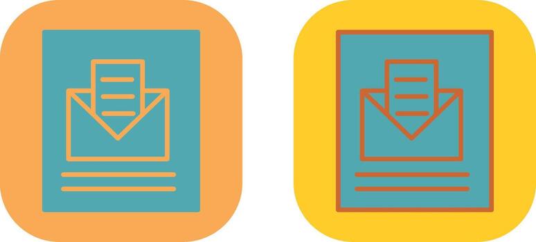 Mail Open Icon vector