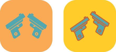 Two Guns Icon vector