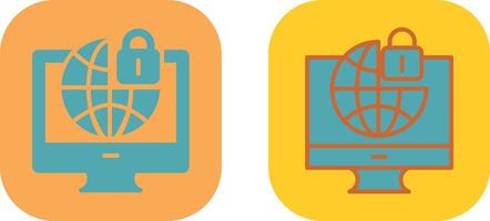 Internet Security Icon vector