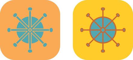 Ship Wheel Icon vector