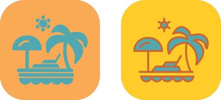 icono de lugares de vacaciones vector