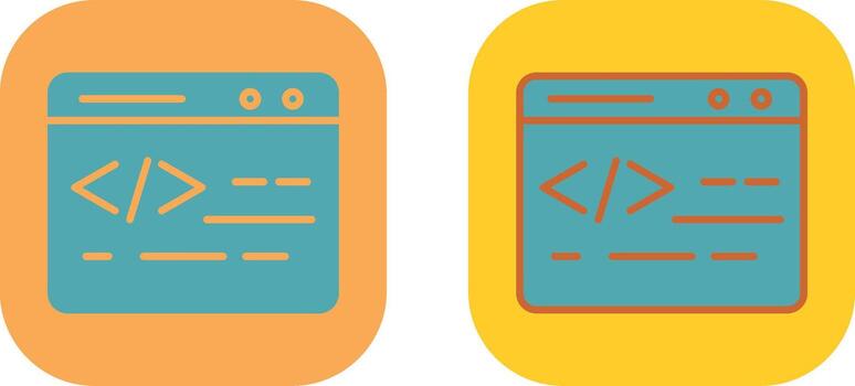 web codificación icono vector