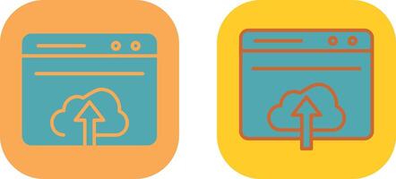 Upload Web Icon vector