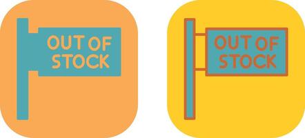 Out of Stock Icon vector