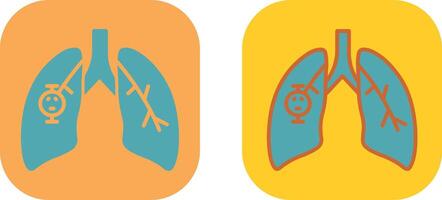 Lung Cancer Icon vector