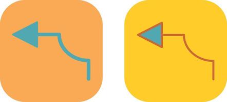 Arrow Pointing Left Icon vector