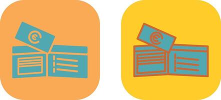 Money in Wallet Icon vector