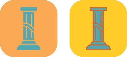 Broken Pillar Icon vector