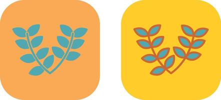 Leaves Wreath Icon vector