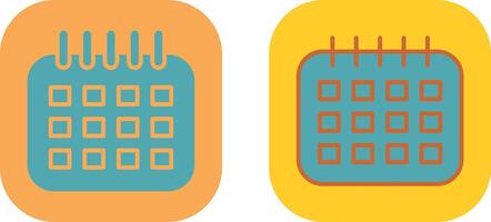 Marked Calendar Icon vector