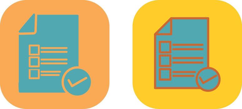 Valid Document Icon vector