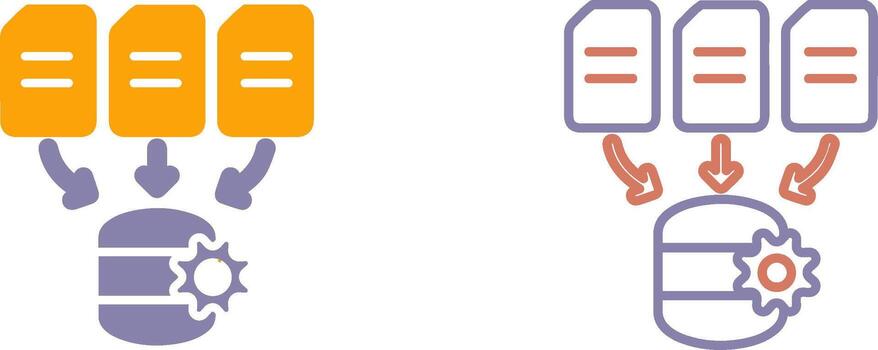 Data Processing Icon vector