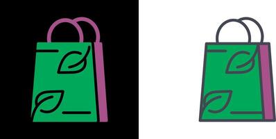 Ecology Bag Icon vector